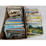 A collection in excess of 500 early 20th century and later UK and World topographical postcards -