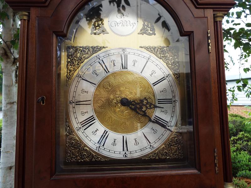 A 20th century weight driven longcase clock, - Image 2 of 2