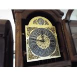 An oak cased longcase clock in the Continental style,