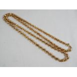 A good quality gold rope chain stamped 375, approximate weight 24.
