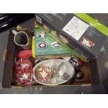 A good mixed lot of kitchenware to include a pancake maker kit, a kitchen grater,