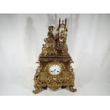 An Ormolu French mantel clock,