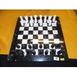 A good quality marble chess board,