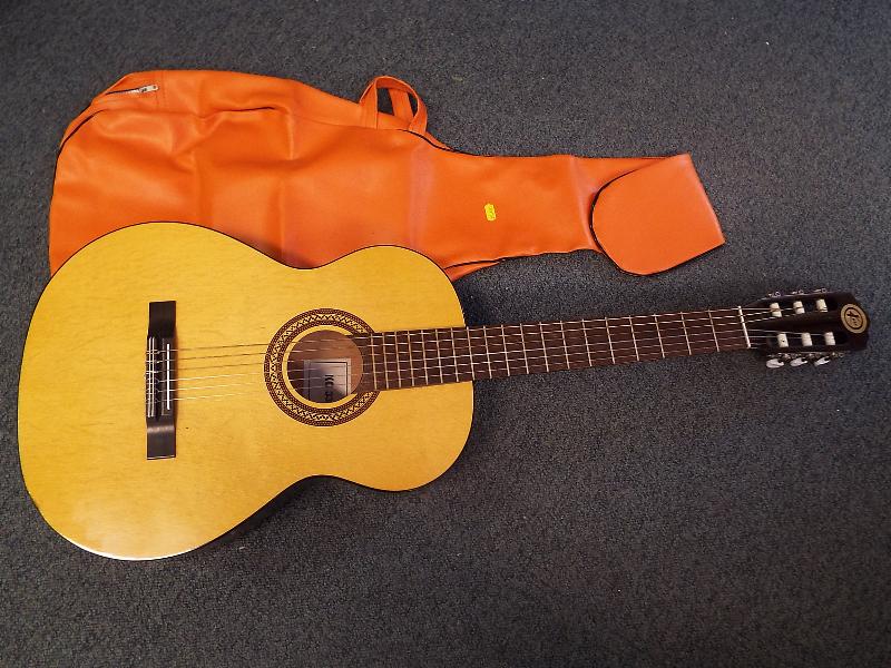 A Kay acoustic guitar, model No KC333 with carry case,