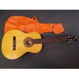 A Kay acoustic guitar, model No KC333 with carry case,