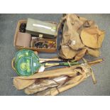 Fishing / Angling - a mixed lot of fishing items to include a rod, reels,
