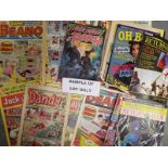 A large quantity of comics to include The Beano, The Dandy,