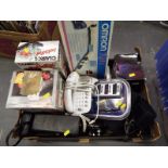 A good mixed lot to include Clairol Lock'n Roll, boxed, a Leifheit juice extractor, boxed,