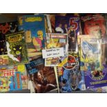 A large quantity of comics and magazines to include The Beano, The Dandy,