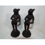 A rare pair of Tibetan / Indian  bronze figures possibly depicting Radha Krishna 14cm (h) - Est