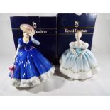 Two Royal Doulton Lady figurines comprising Figure of the Year Mary HN 3375 and First Dance HN 2803,