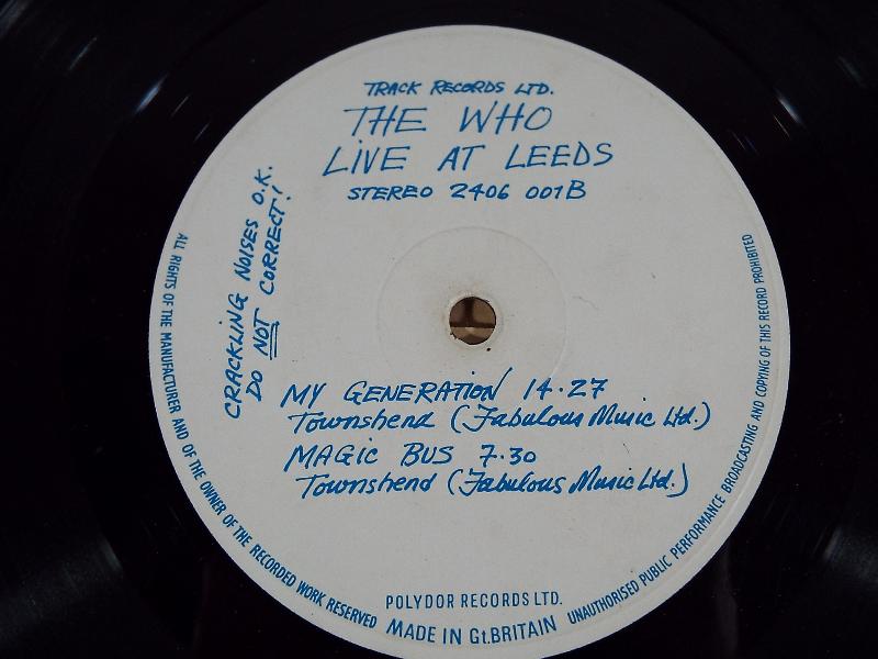 The Who live at Leeds album with A1 and B1 matrix numbers, - Image 3 of 9