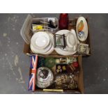 Two boxes containing a good mixed lot of ceramics to include Royal Doulton,