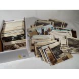 Approx 500 early to mid period UK topographical postcards to include real photographs and street