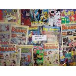 A large quantity of comics to include The Beano, The Dandy, Marvel Super heroes, Star Wars,