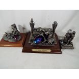 Three Myth and Magic pewter figurines to include Fantasy and Legend Sir Percival and the Grail,