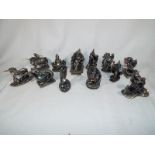 A collection of 12 Myth and Magic pewter figures to include The Leaf Spirit, Playmates,