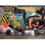 A good mixed lot of action figures in original blister packs to include Star Trek,