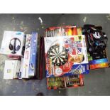 Three boxes containing children's toys to include a remote control car,
