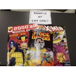 A large collection of unsorted comics, children's annuals,