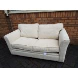 A Next 2 seater sofa bed in beige fabric 88cm (h) x 170cm (w) 90cm (d)