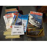 Two boxes containing a large collection of model making magazines to include Airfix Magazine,