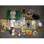 A good mixed lot to include Action Man sound and motion figure, Batman sound and motion figure,