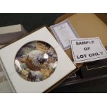 Two boxes containing approximately 19 collectable pictorial plates,