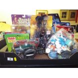 A collection of predominantly sealed blister packs and figures to include Texas Holdem Poker