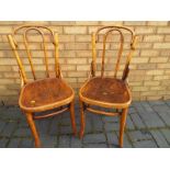 Two Bentwood chairs