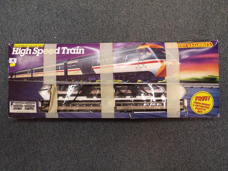 Hornby railways - a high speed electric train set model No. R695, boxed.