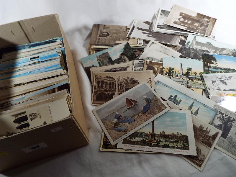 Approximately 350 period postcards, main