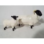 Beswick - a black faced sheep model No 1