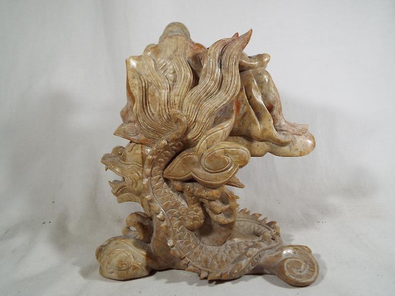 A good quality Chinese soapstone fine ca - Image 4 of 6