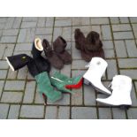 A collection of ladies footwear to inclu