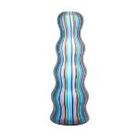 A Venini 'Arado' glass vase designed by Alessandro Medini, the tapering waisted body with multi-