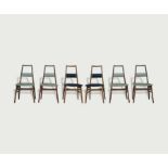 Set of Six Dining Chairs.