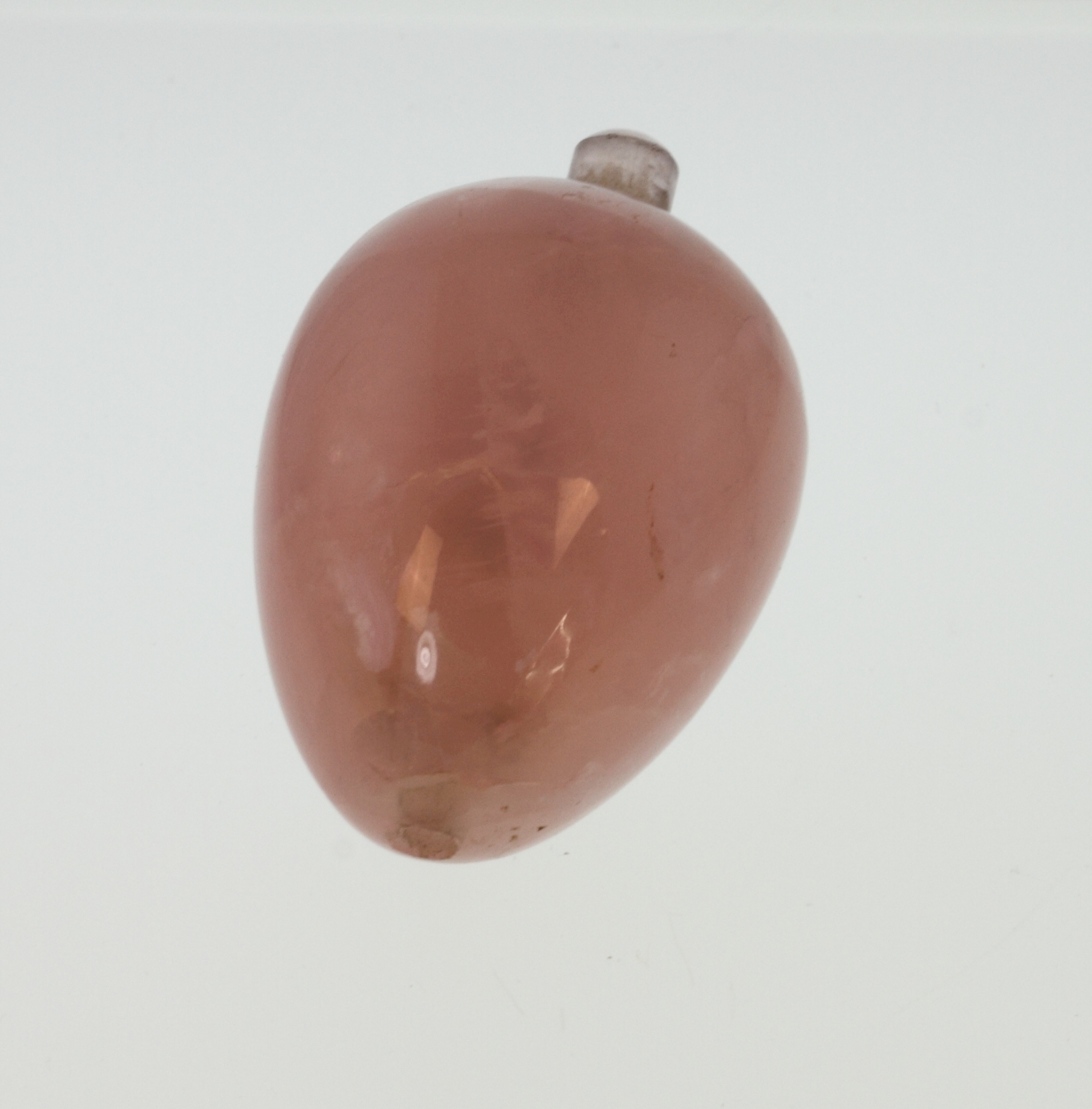 A Pink Quartz Bell Pull. Late 19th /earl - Image 5 of 6