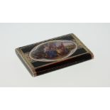 A good George V Silver Gilt and Coloured enamel box. Possibly by George Stockwell. Import marks
