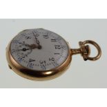 Vacheron & Constantin No. 270596. A yellow Gold Openface Keyless Fob Watch. Circa 1880. The 25mm