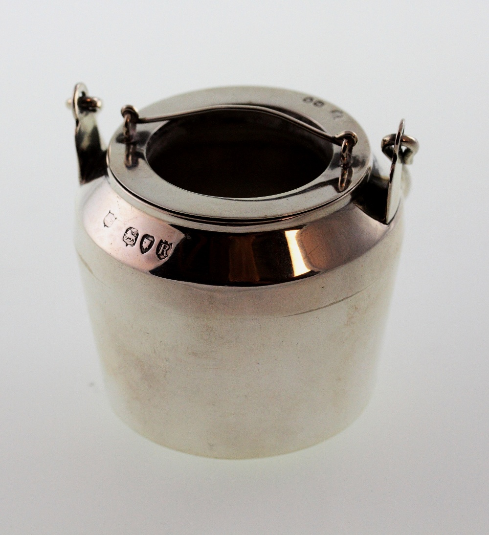 A Late Victorian Silver Glue Pot. Rupert