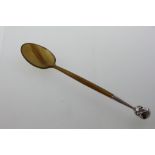 An Edwardian Novelty Child's Horn Spoon