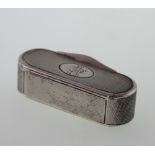 A French Silver Snuff Box. 19th century.