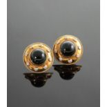 Theo Fennell. A pair of Cabochon Emerald
