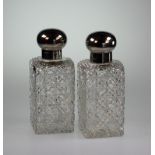 A Pair of George V Silver Topped Scent B