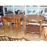 Nest of three tables and lamp table poss