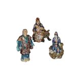 A group of three Japanese Kutani figures