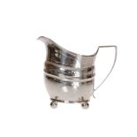 A George III silver cream jug, Thomas Wa