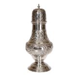 A George V silver sugar caster, J. Glost