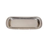 A small silver tray, Roberts & Belk, She